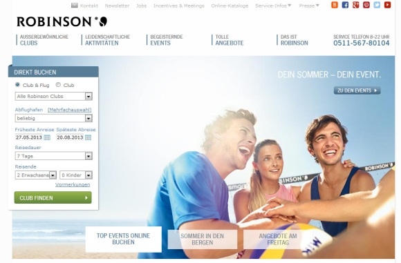 Mehr Bilder, mehr Videos, mehr zu sehen: Das ist die neue ROBINSON Homepage