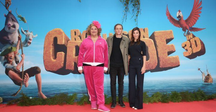ROBINSON auf der Filmpremiere zu ROBINSON CRUSOE