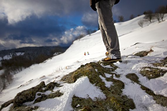 Bergwanderung im Winter