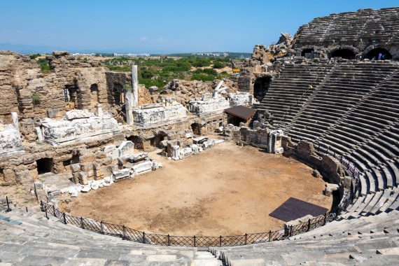 Römisches Amphitheater in Side, Türkei