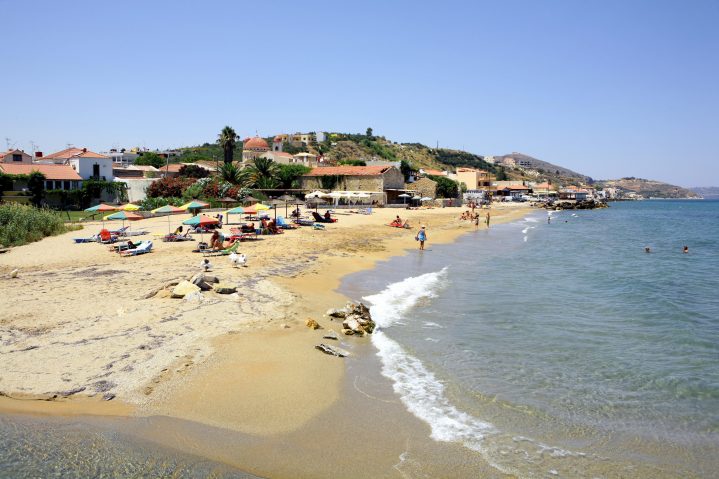 Sandstrand in Chania auf Kreta