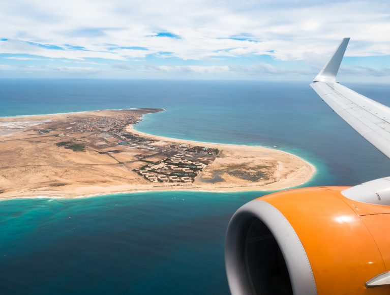 Aerial view of Santa Maria in Sal Island Cape Verde - Cabo Verde