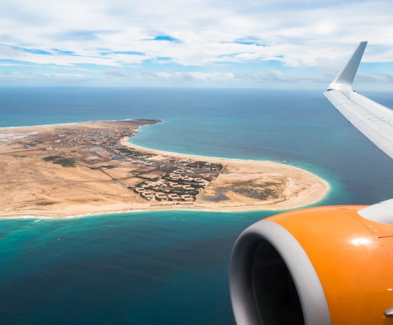 Aerial view of Santa Maria in Sal Island Cape Verde - Cabo Verde