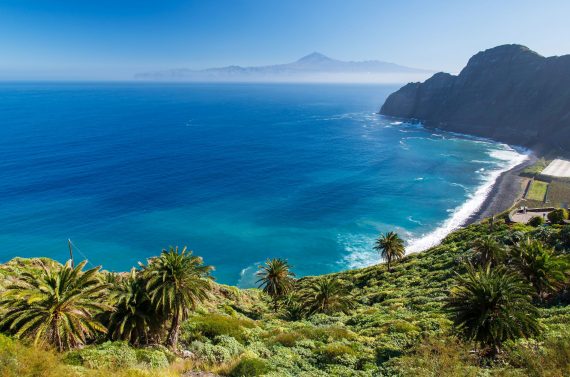 Blick auf La Gomera, Kanarische Inseln