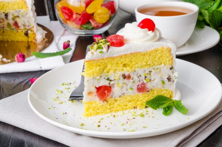 Italienischer Nachtisch Cassata Siciliana