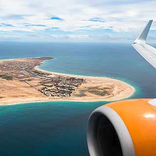 Anreise mit dem Flug auf die Kapverdischen Inseln