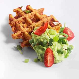 Rezept Süßkartoffel-Waffel mit Avocadocreme